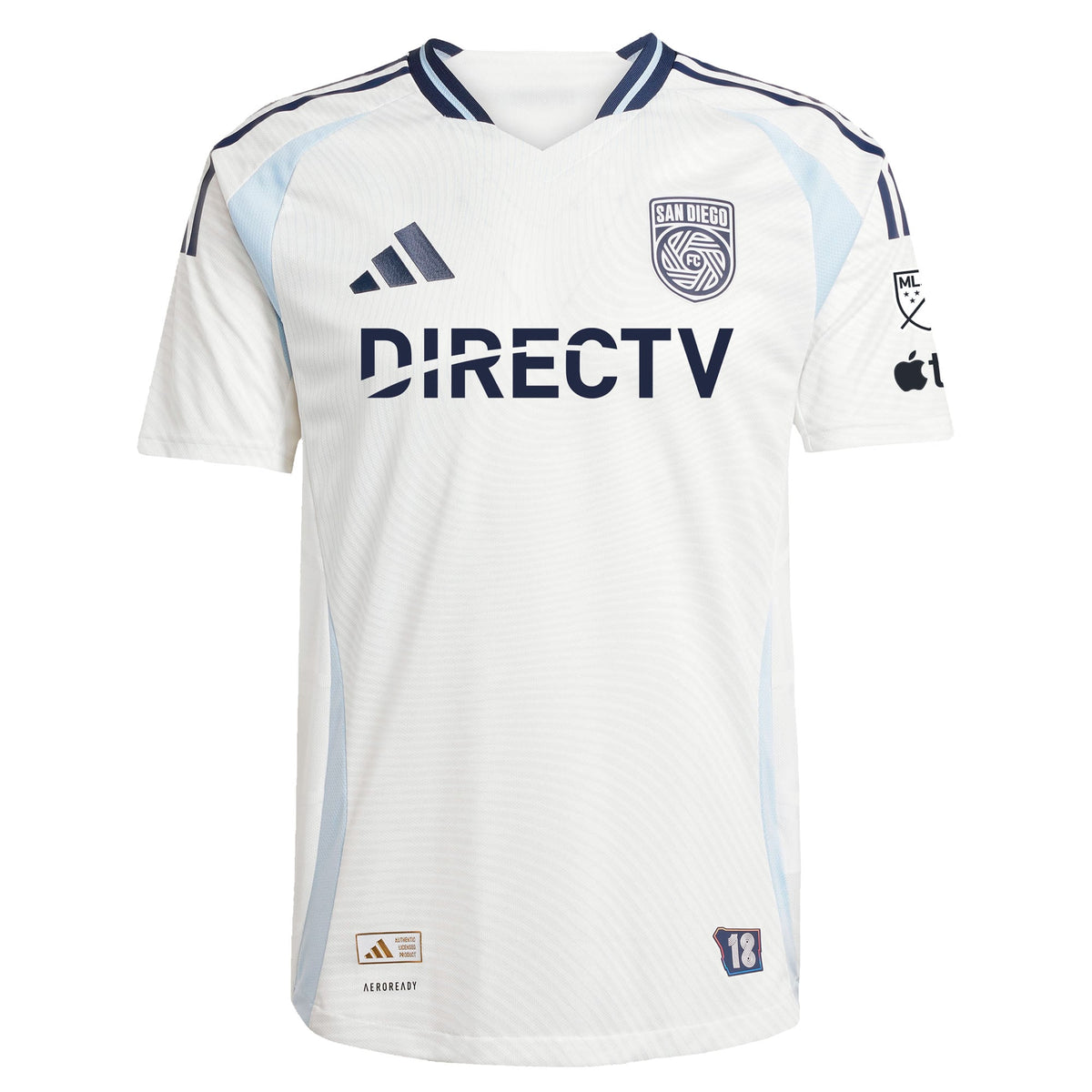 Men's San Diego FC White 2025 Woven Into One Authentic Jersey