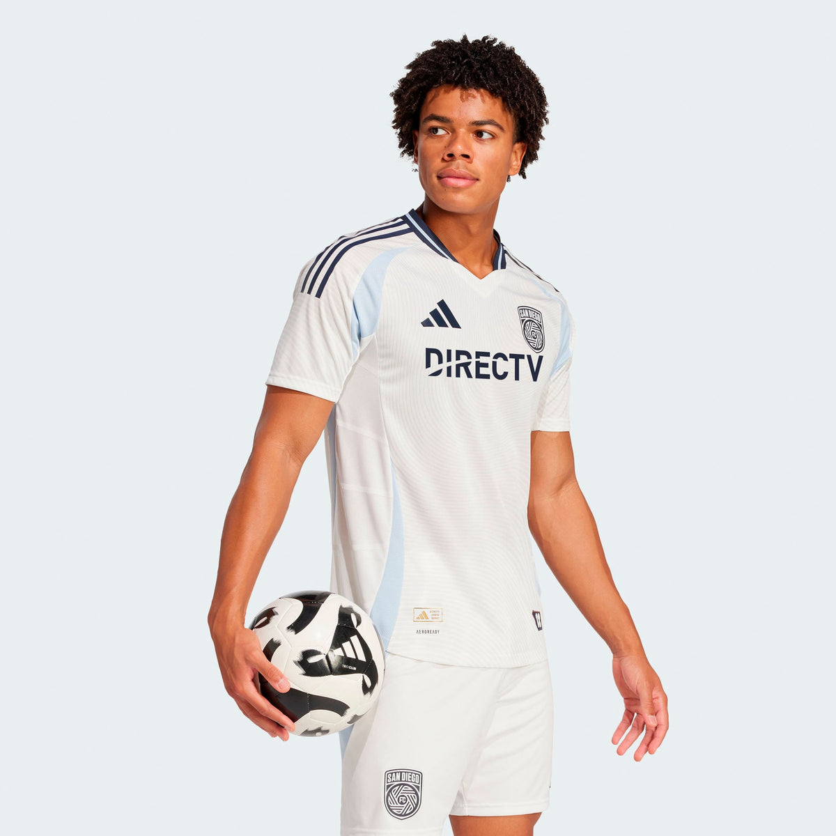 Men's San Diego FC White 2025 Woven Into One Authentic Jersey