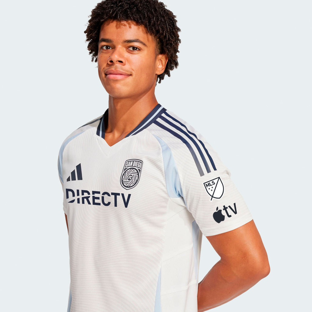 Men's San Diego FC White 2025 Woven Into One Authentic Jersey