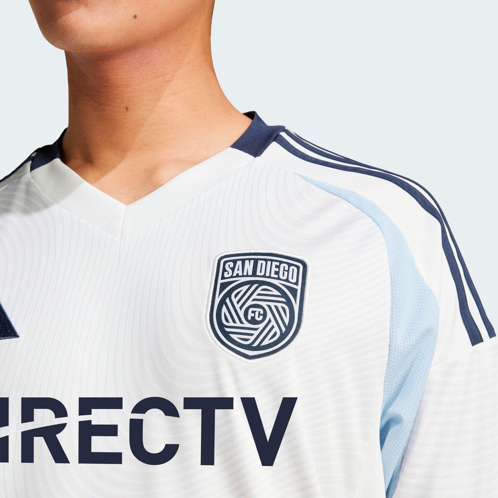 Men's San Diego FC White 2025 Woven Into One Replica Jersey