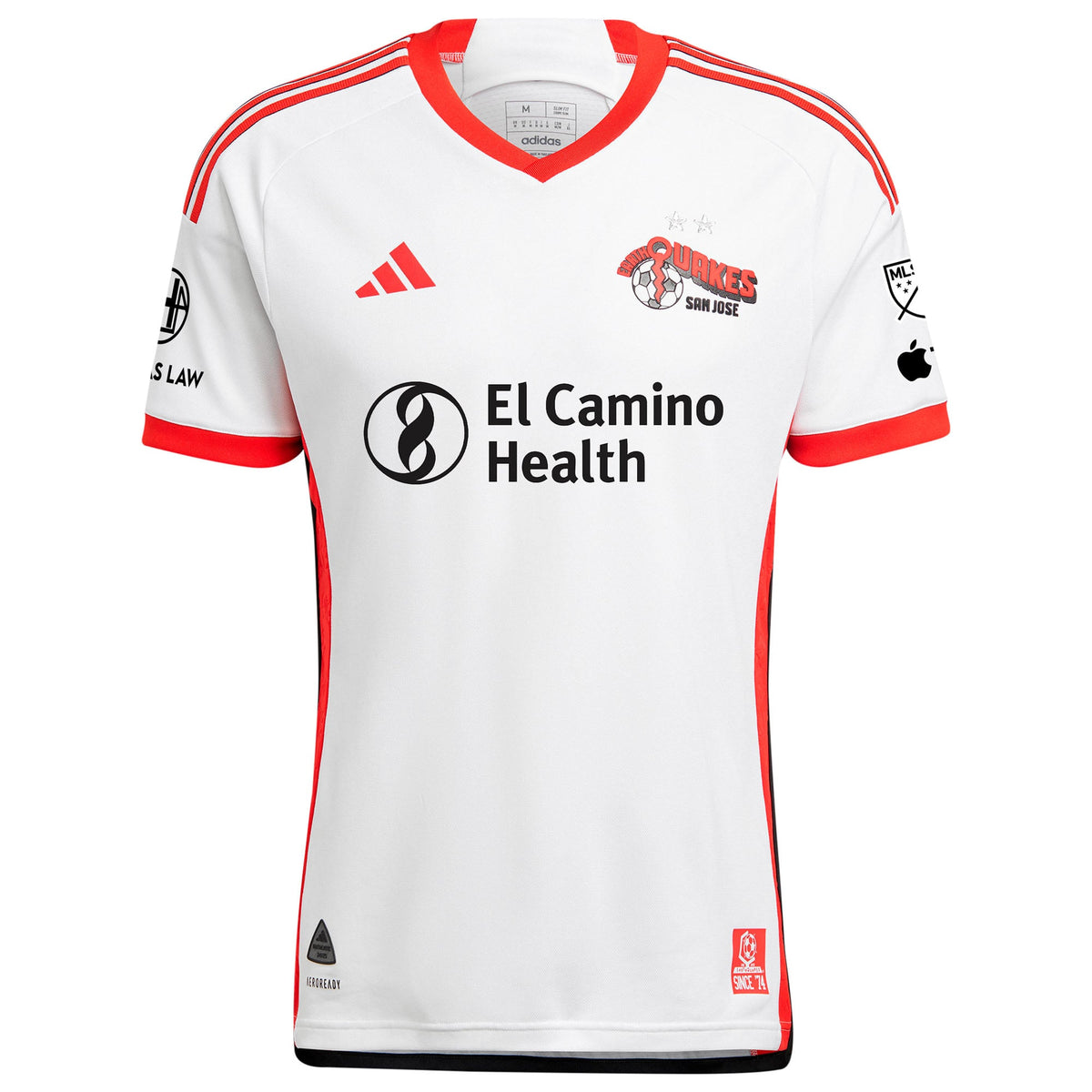 Men's San Jose Earthquakes White 2025 The 50 Kit Authentic Jersey