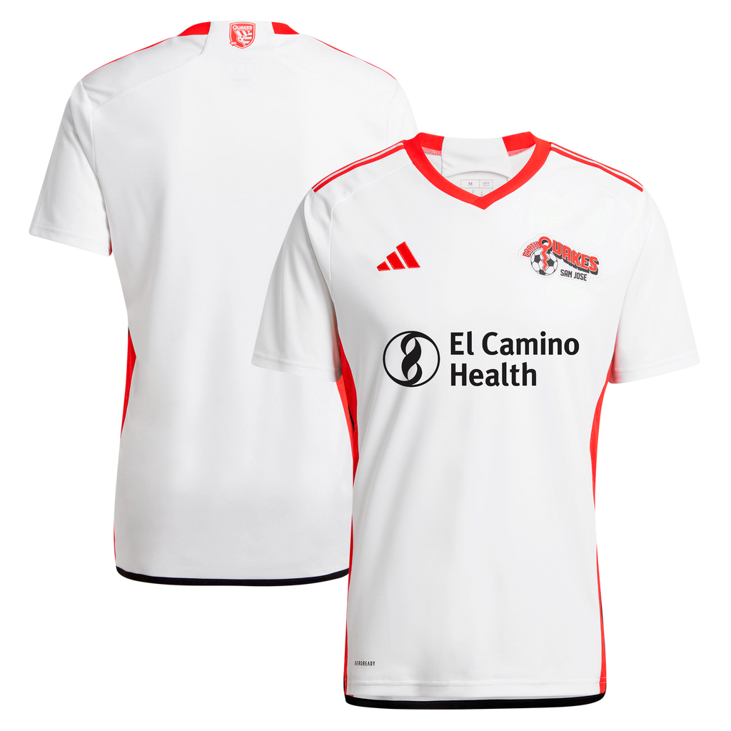 Men's San Jose Earthquakes White 2025 The 50 Kit Replica Jersey