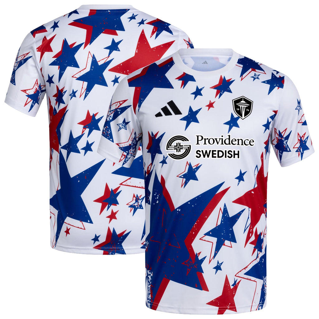 Men's Seattle Sounders FC White 2026 Americana Pre-Match Jersey