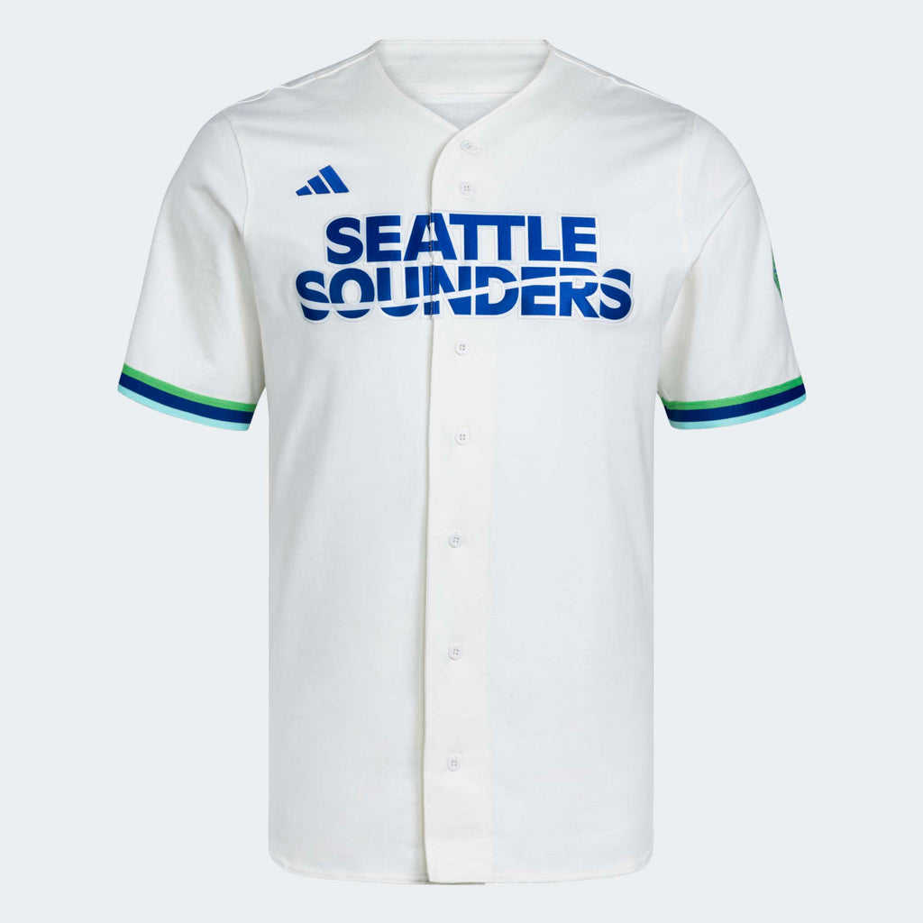 Men's Seattle Sounders FC White MLS x US Sports Baseball Jersey
