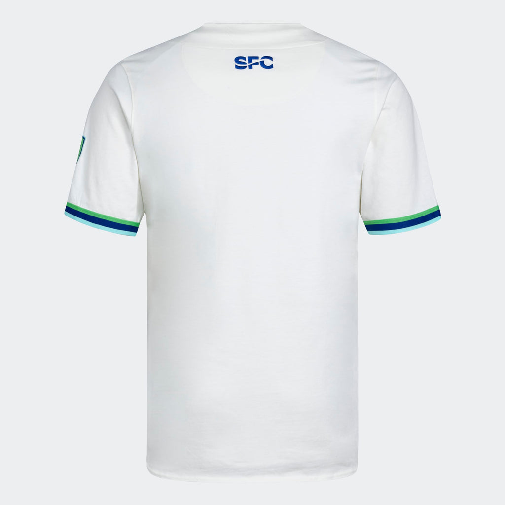 Men's Seattle Sounders FC White MLS x US Sports Baseball Jersey