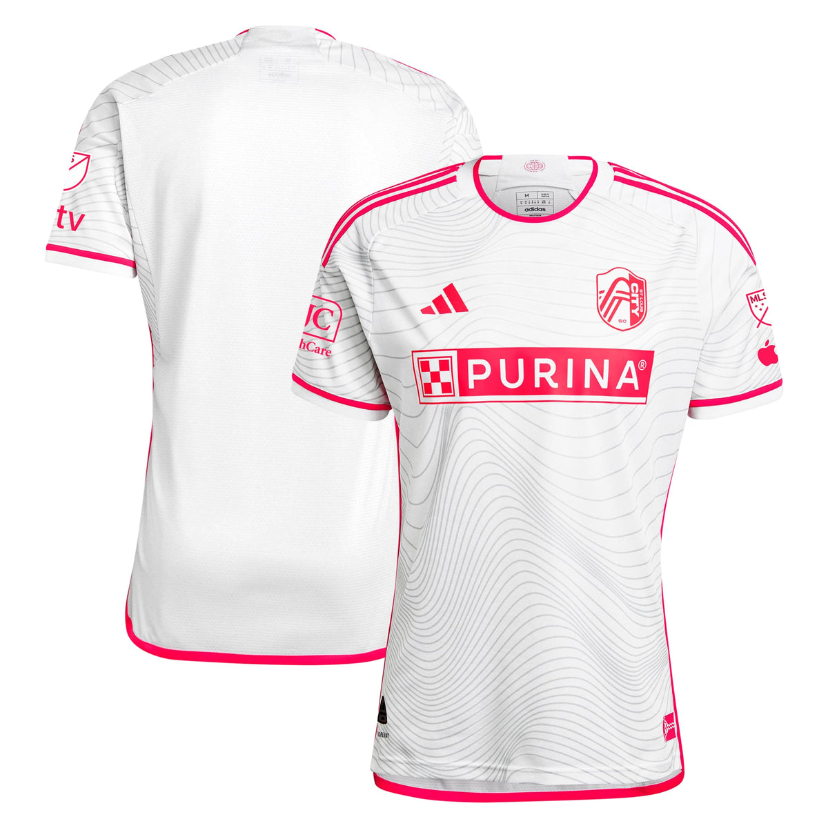 Men's St. Louis City SC White 2024 The Confluence Kit Authentic Jersey