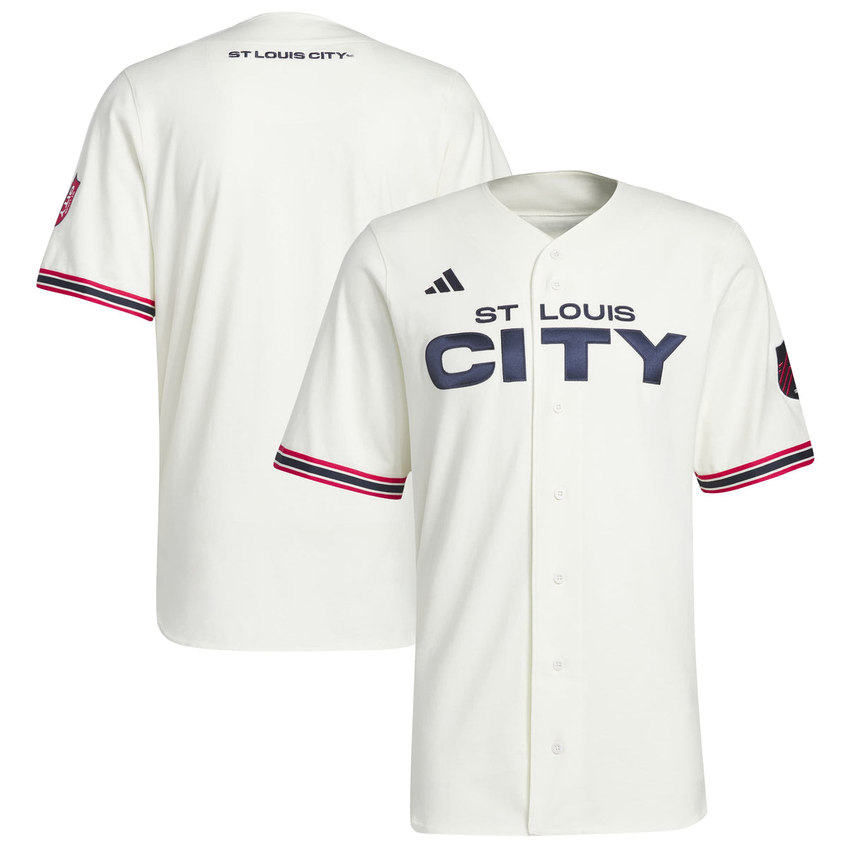 Men's St. Louis CITY SC White MLS x US Sports Baseball Jersey