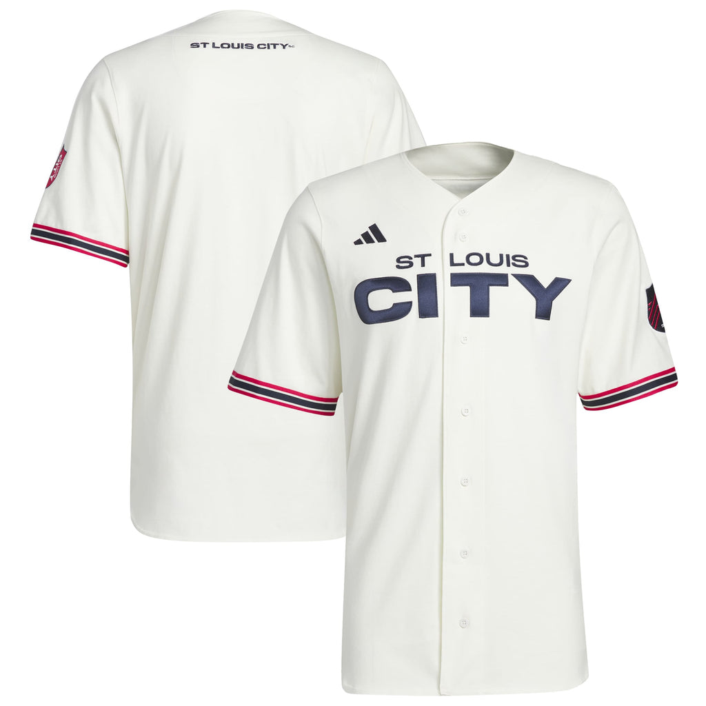 Men's St. Louis CITY SC White MLS x US Sports Baseball Jersey