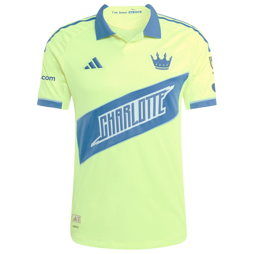 Men's Charlotte FC Yellow 2025 Third Authentic Jersey