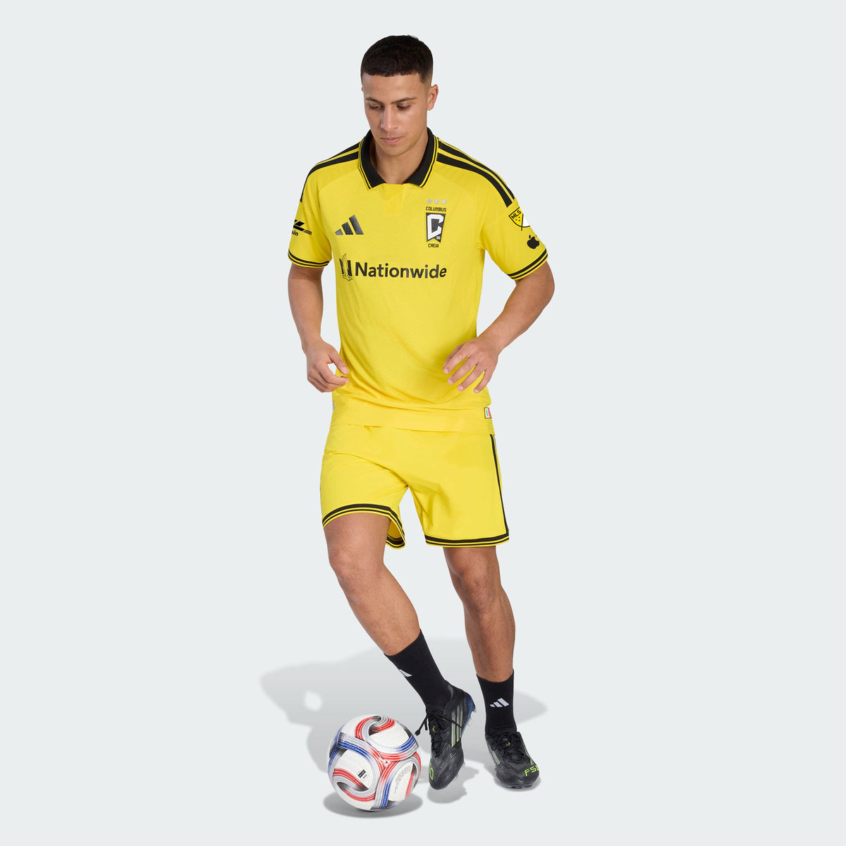 Men's Columbus Crew Yellow 2026 The Crafted for Excellence Kit On-Field Authentic Patch Jersey