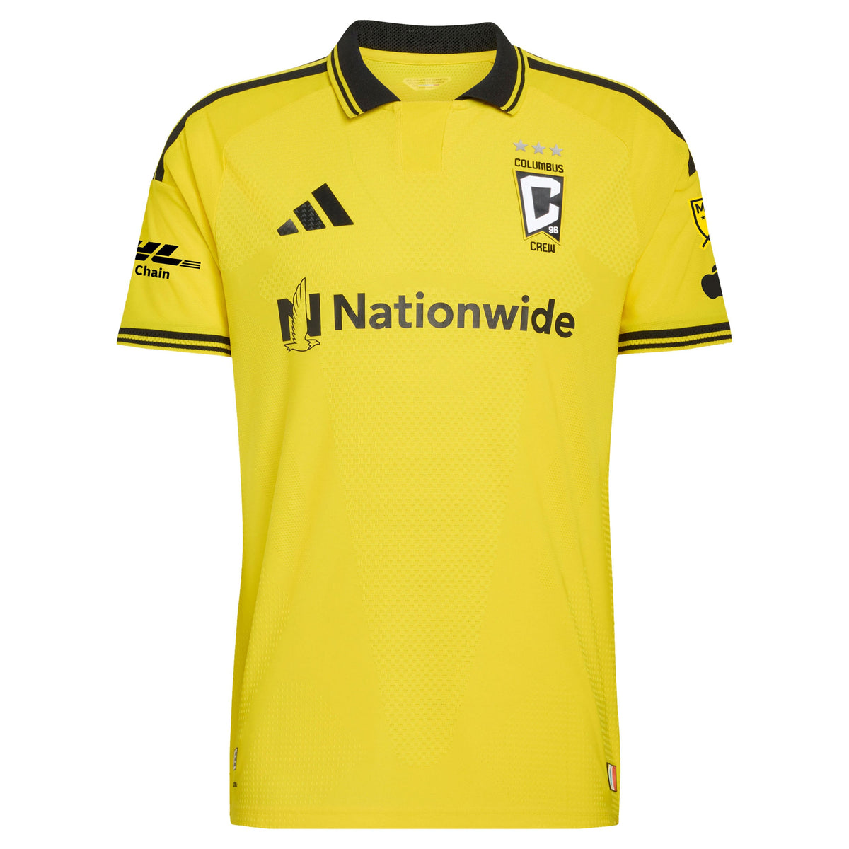 Men's Columbus Crew Yellow 2026 The Crafted for Excellence Kit On-Field Authentic Patch Jersey