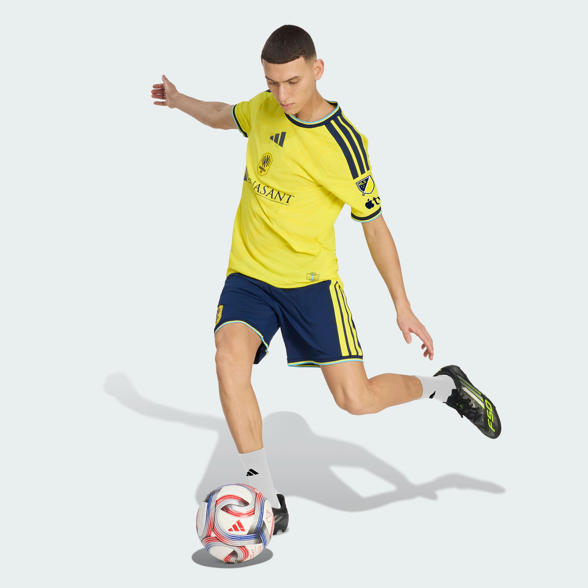 Men's Nashville SC Yellow 2026 The Reverb Kit On-Field Authentic Patch Jersey