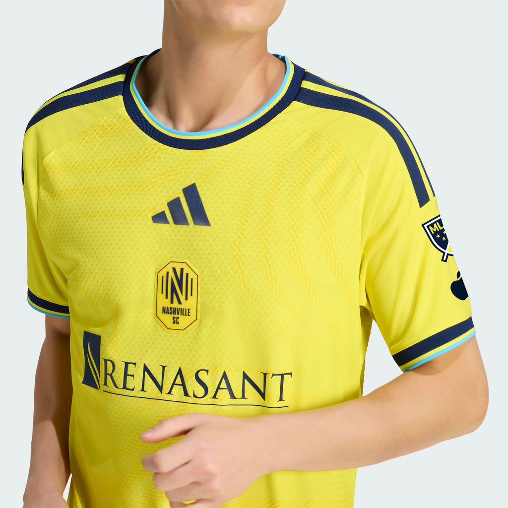 Men's Nashville SC Yellow 2026 The Reverb Kit On-Field Authentic Patch Jersey