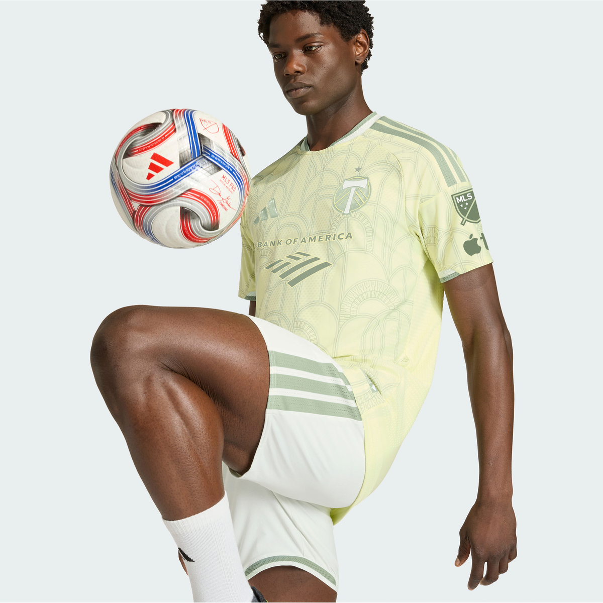 Men's Portland Timbers Yellow 2026 Civic Stadium Kit On-Field Authentic Patch Jersey