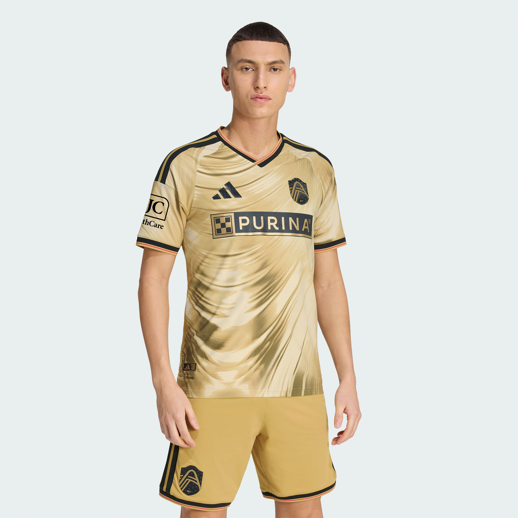 Men's St. Louis CITY SC Yellow 2026 The Tina Turner Kit On-Field Authentic Patch Jersey