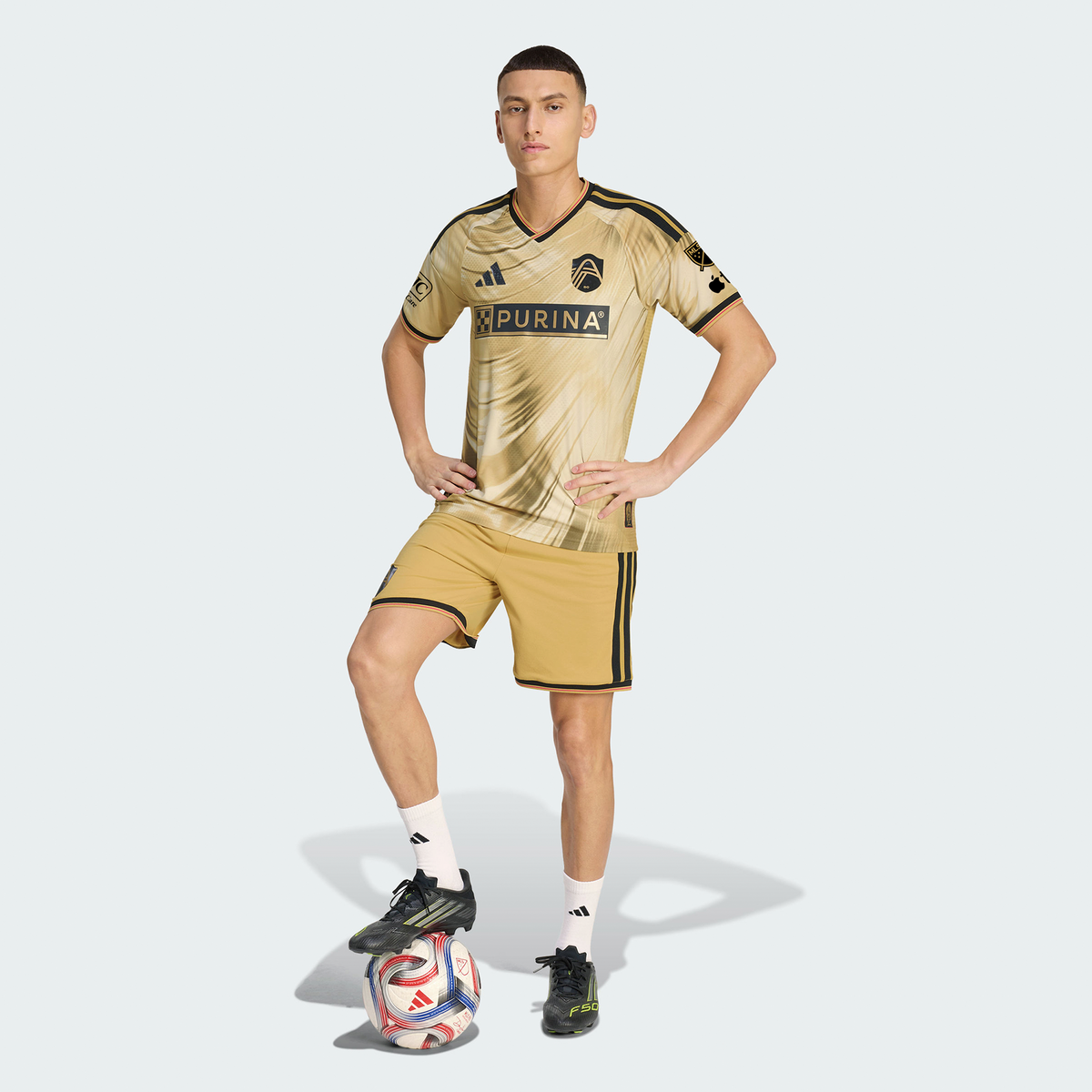 Men's St. Louis CITY SC Yellow 2026 The Tina Turner Kit On-Field Authentic Patch Jersey