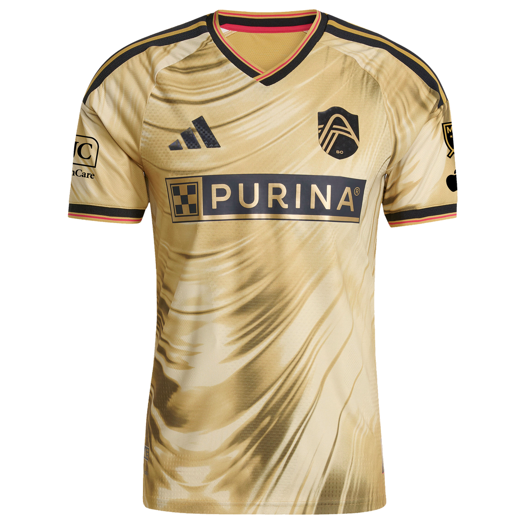 Men's St. Louis CITY SC Yellow 2026 The Tina Turner Kit On-Field Authentic Patch Jersey