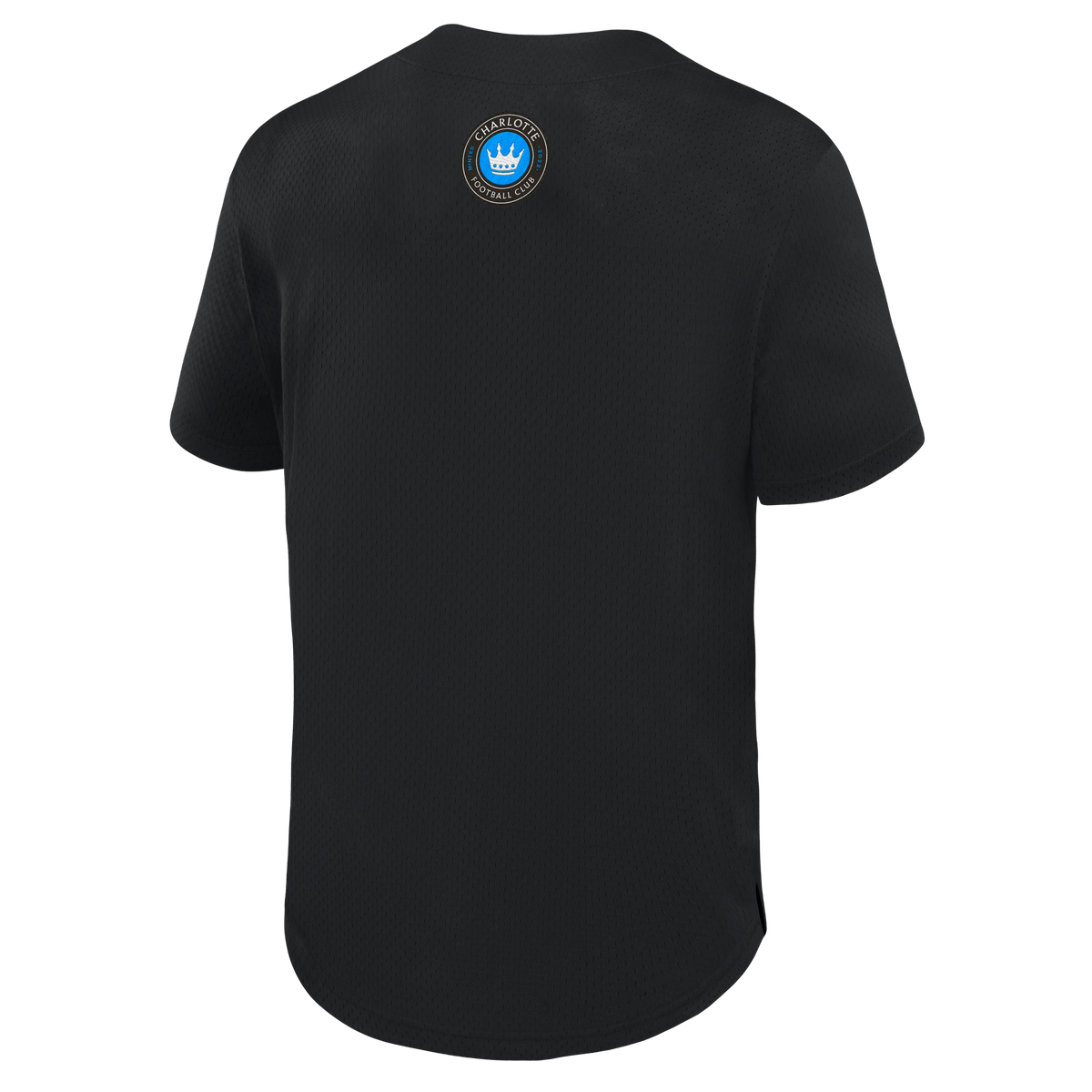 Men's Charlotte FC Black Maximum Intensity Button-Up Jersey