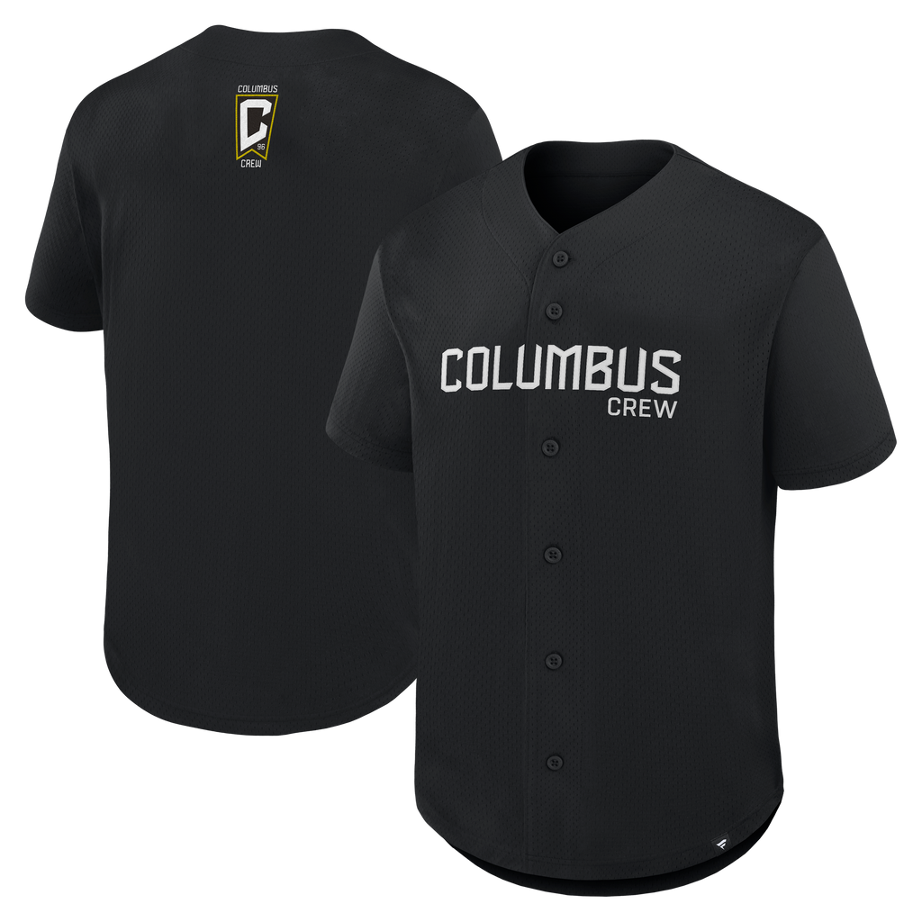 Men's Columbus Crew Black Maximum Intensity Button-Up Jersey
