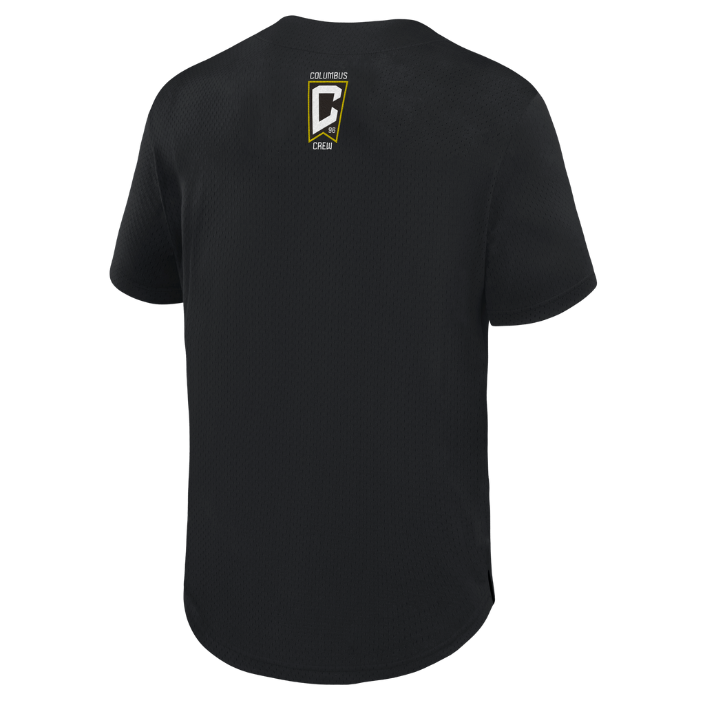 Men's Columbus Crew Black Maximum Intensity Button-Up Jersey