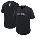 Men's Columbus Crew Black Maximum Intensity Button-Up Jersey