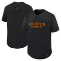 Men's Houston Dynamo FC Black Maximum Intensity Button-Up Jersey