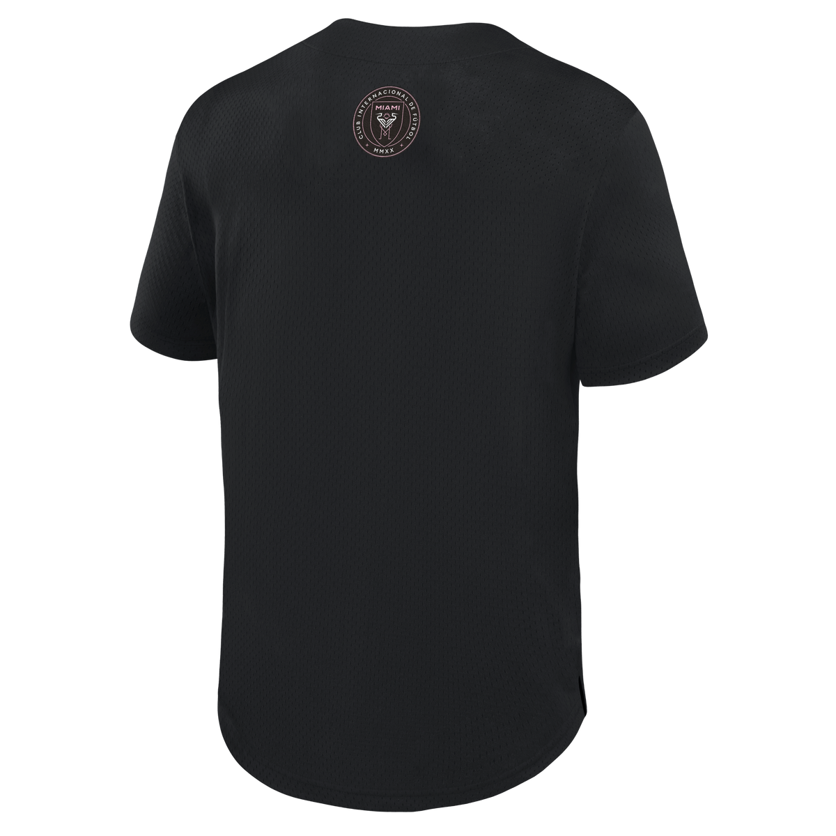 Men's Inter Miami CF Black Maximum Intensity Button-Up Jersey