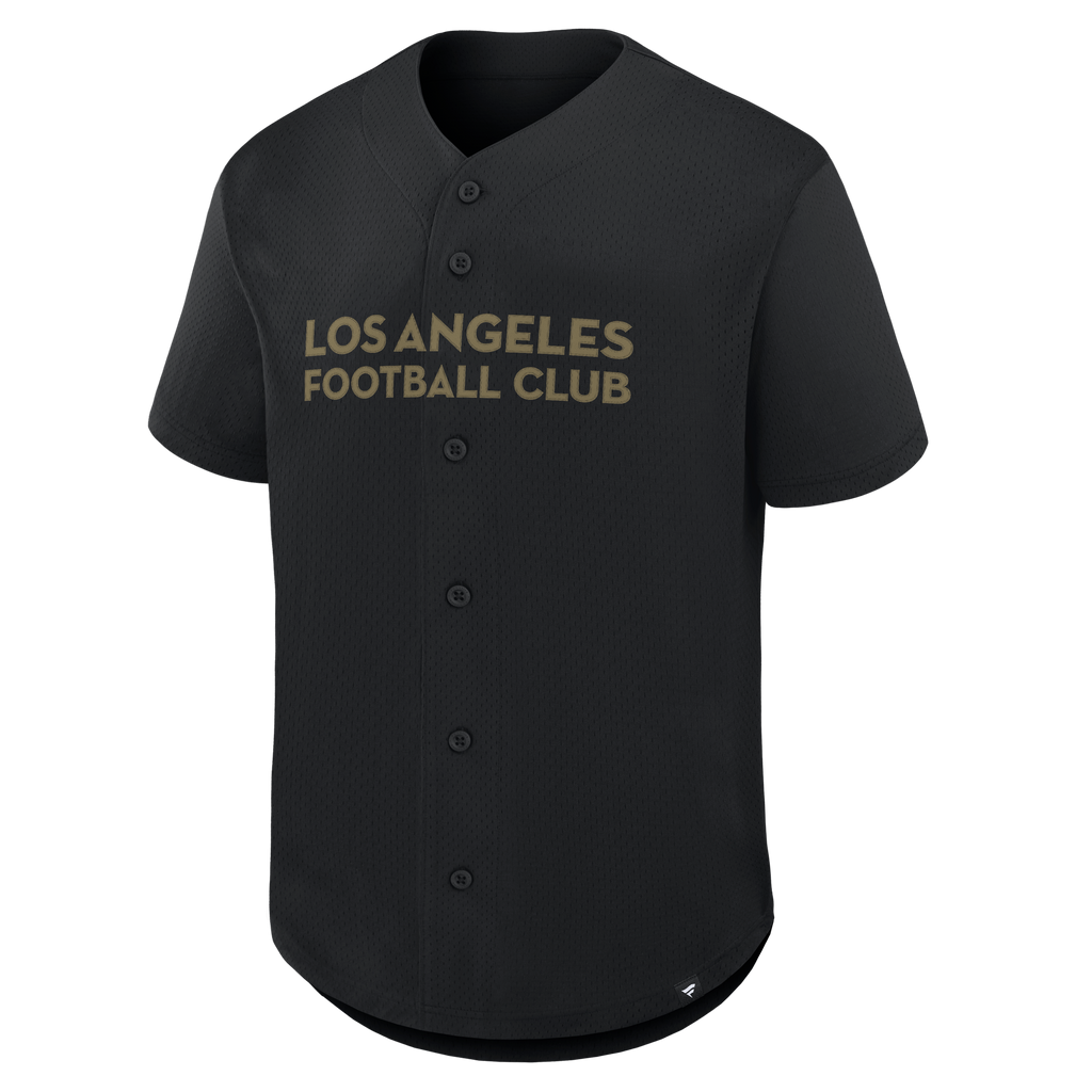 Men's LAFC Black Maximum Intensity Button-Up Jersey