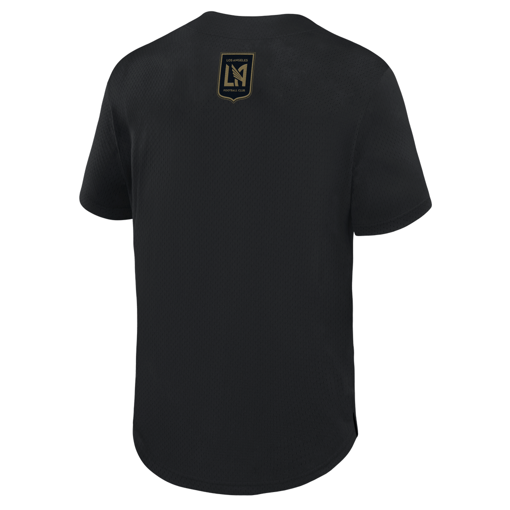 Men's LAFC Black Maximum Intensity Button-Up Jersey