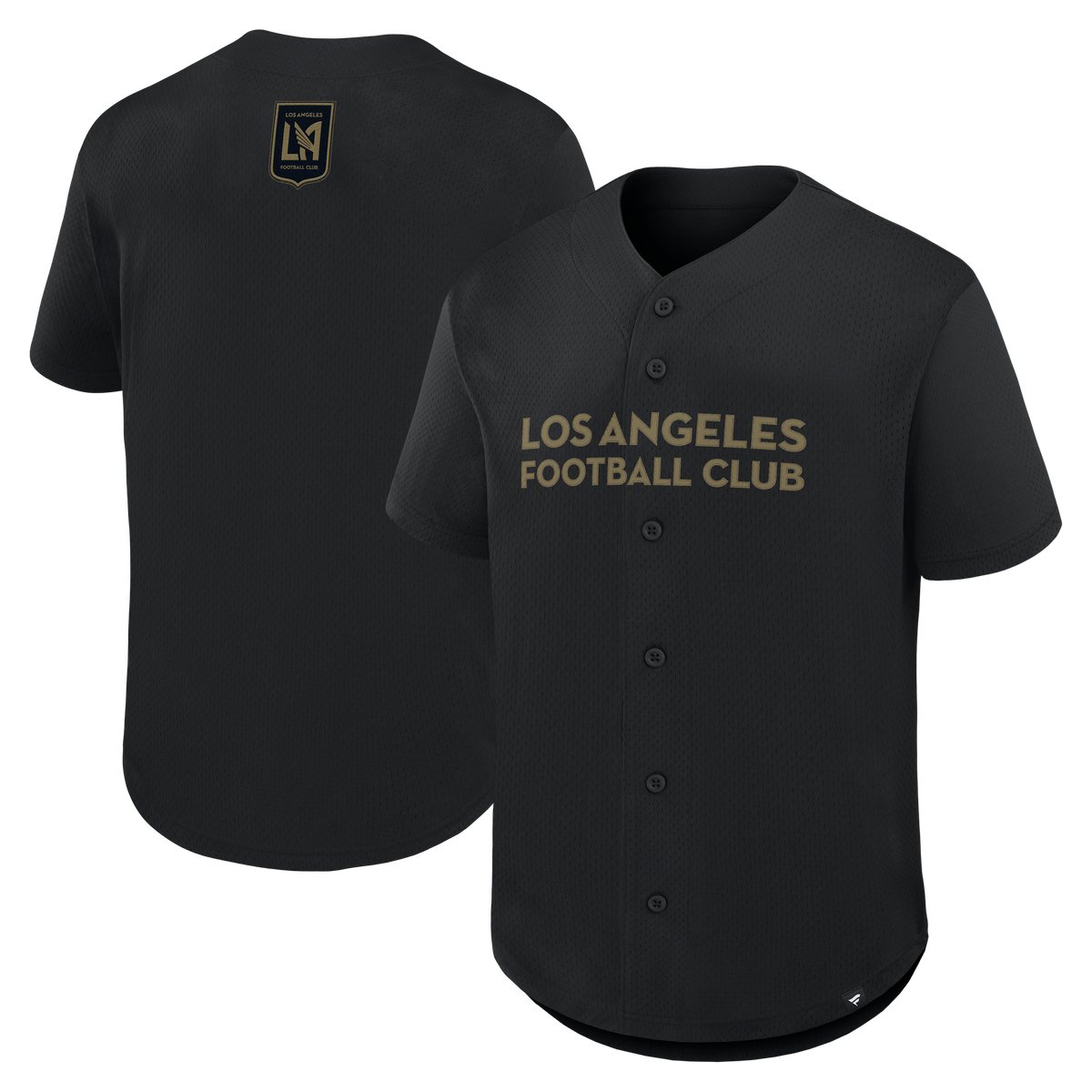 Men's LAFC Black Maximum Intensity Button-Up Jersey