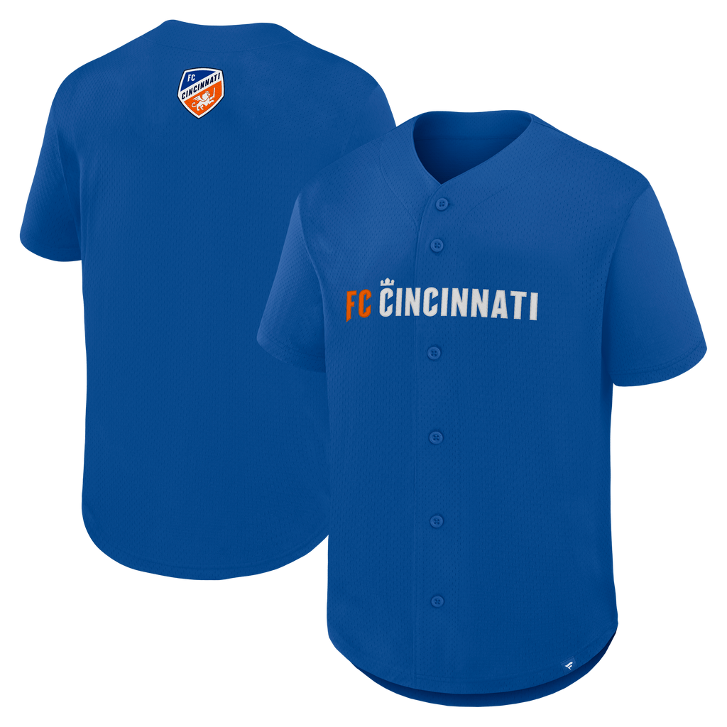 Men's FC Cincinnati Blue Maximum Intensity Button-Up Jersey