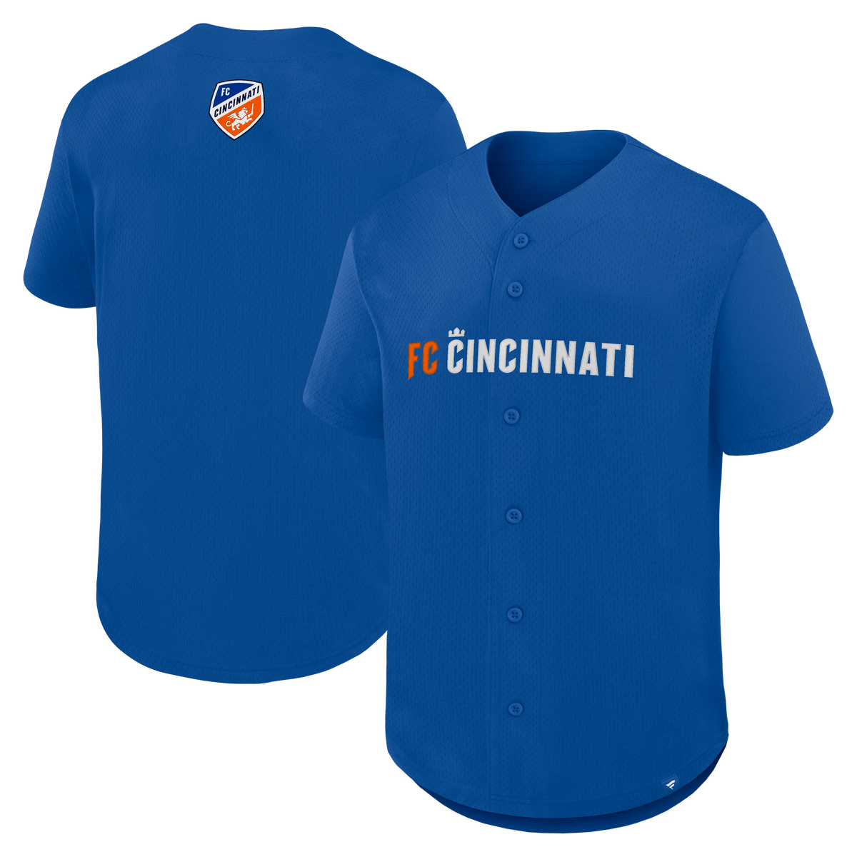 Men's FC Cincinnati Blue Maximum Intensity Button-Up Jersey