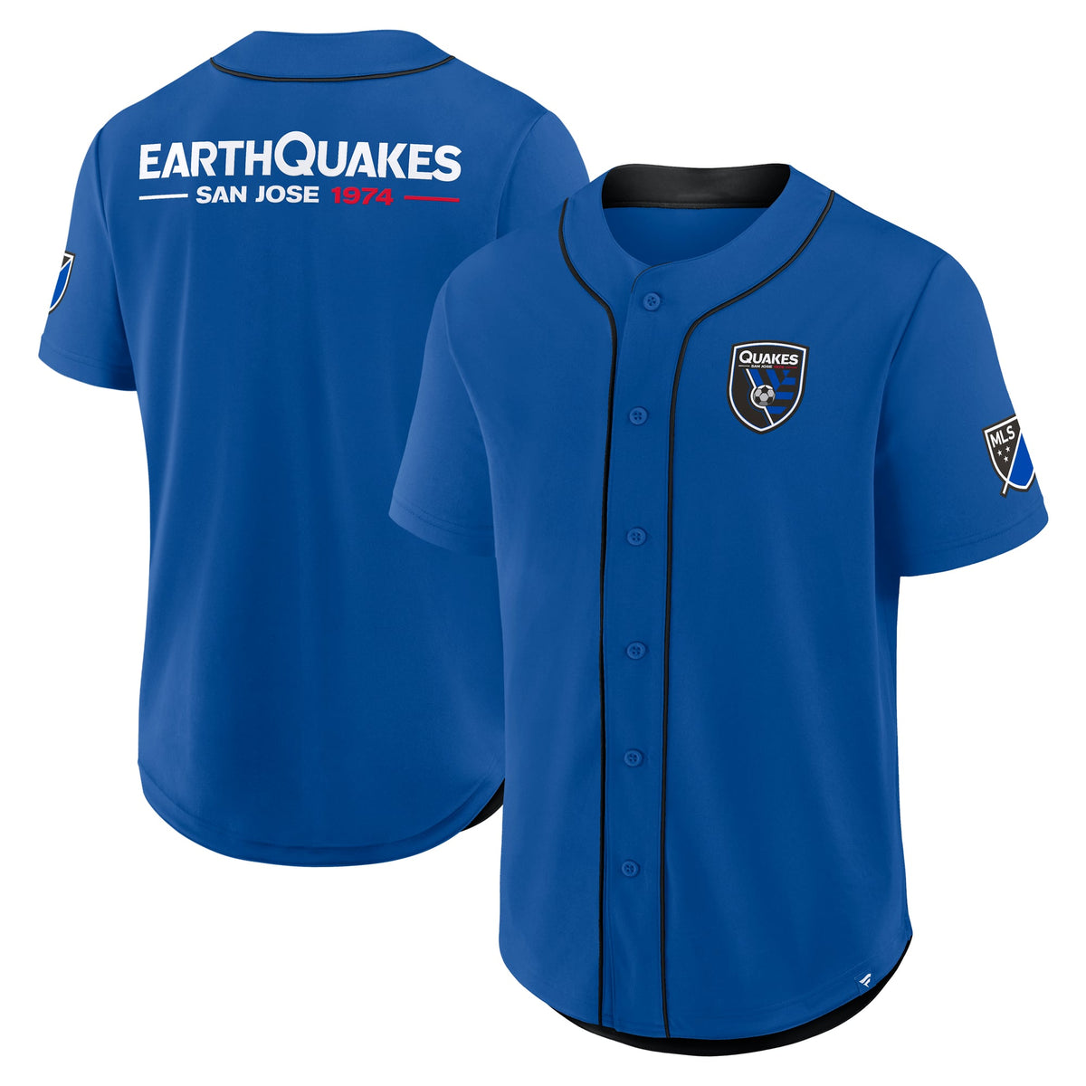 Men's San Jose Earthquakes Blue Injury Time Baseball Jersey
