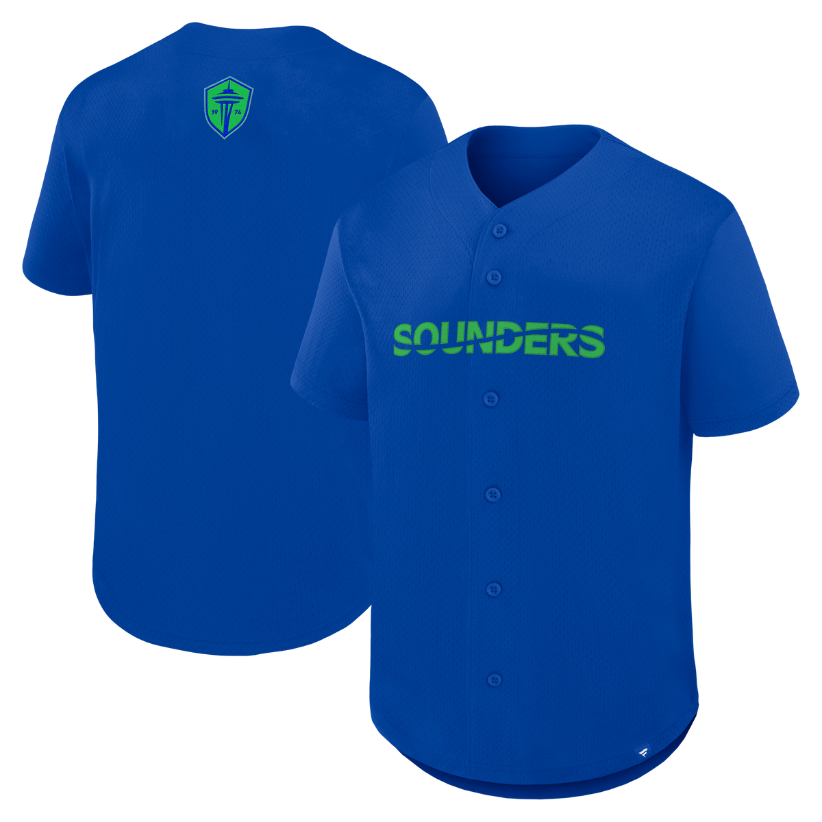 Men's Seattle Sounders FC Blue Maximum Intensity Button-Up Jersey