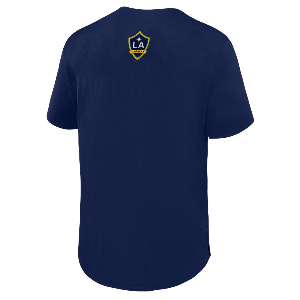 Men's LA Galaxy Navy Maximum Intensity Button-Up Jersey