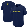 Men's Nashville SC Navy Maximum Intensity Button-Up Jersey