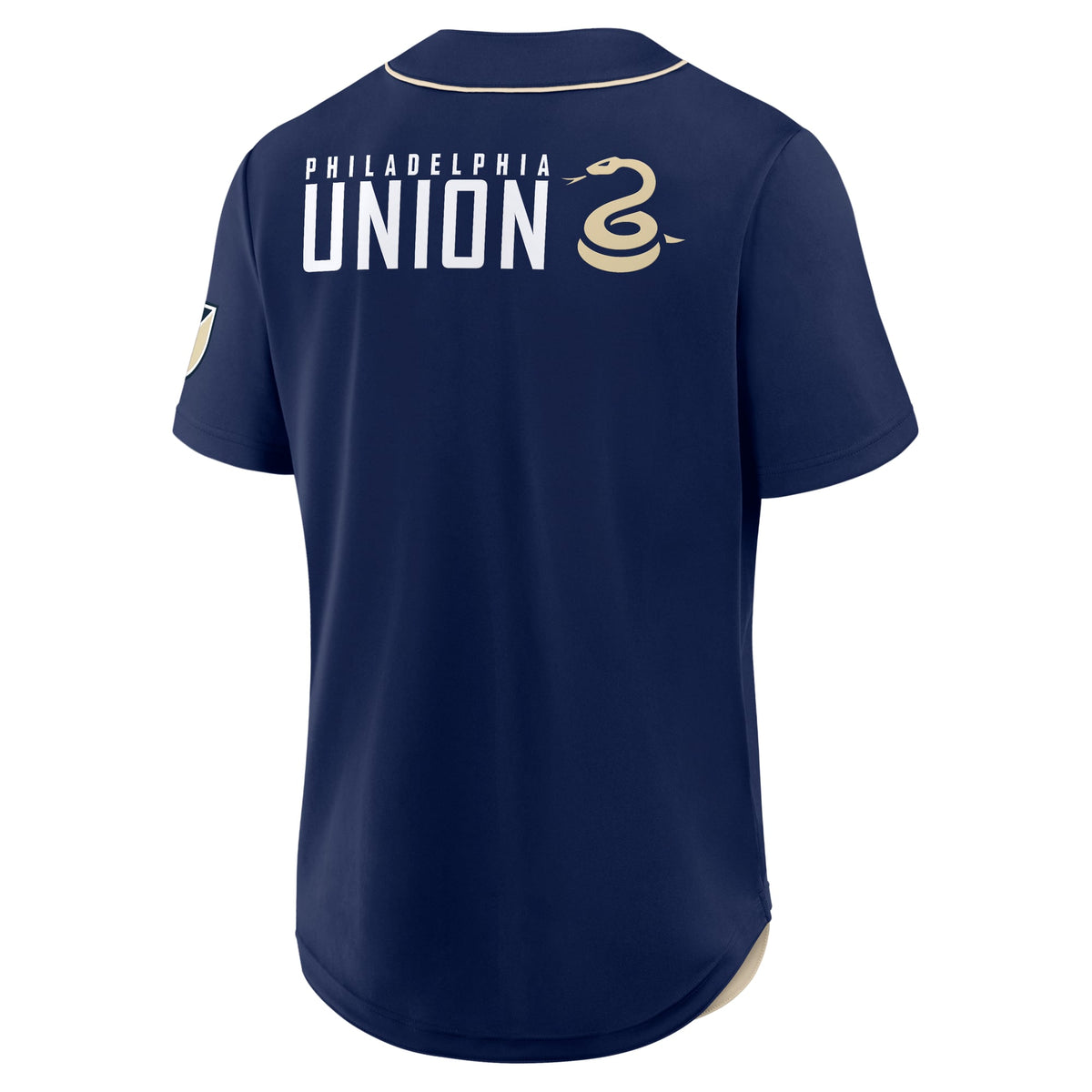 Men's Philadelphia Union Navy Injury Time Baseball Jersey