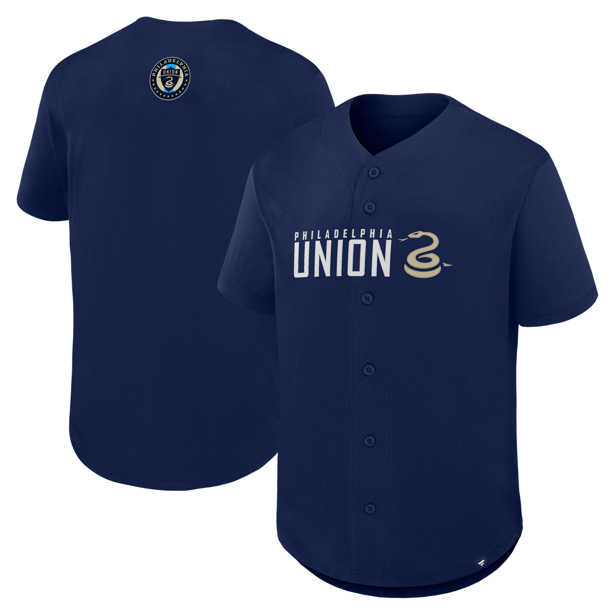 Men's Philadelphia Union Navy Maximum Intensity Button-Up Jersey