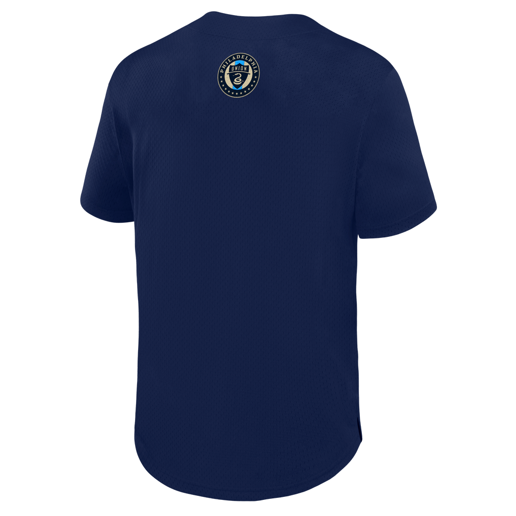 Men's Philadelphia Union Navy Maximum Intensity Button-Up Jersey