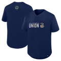 Men's Philadelphia Union Navy Maximum Intensity Button-Up Jersey