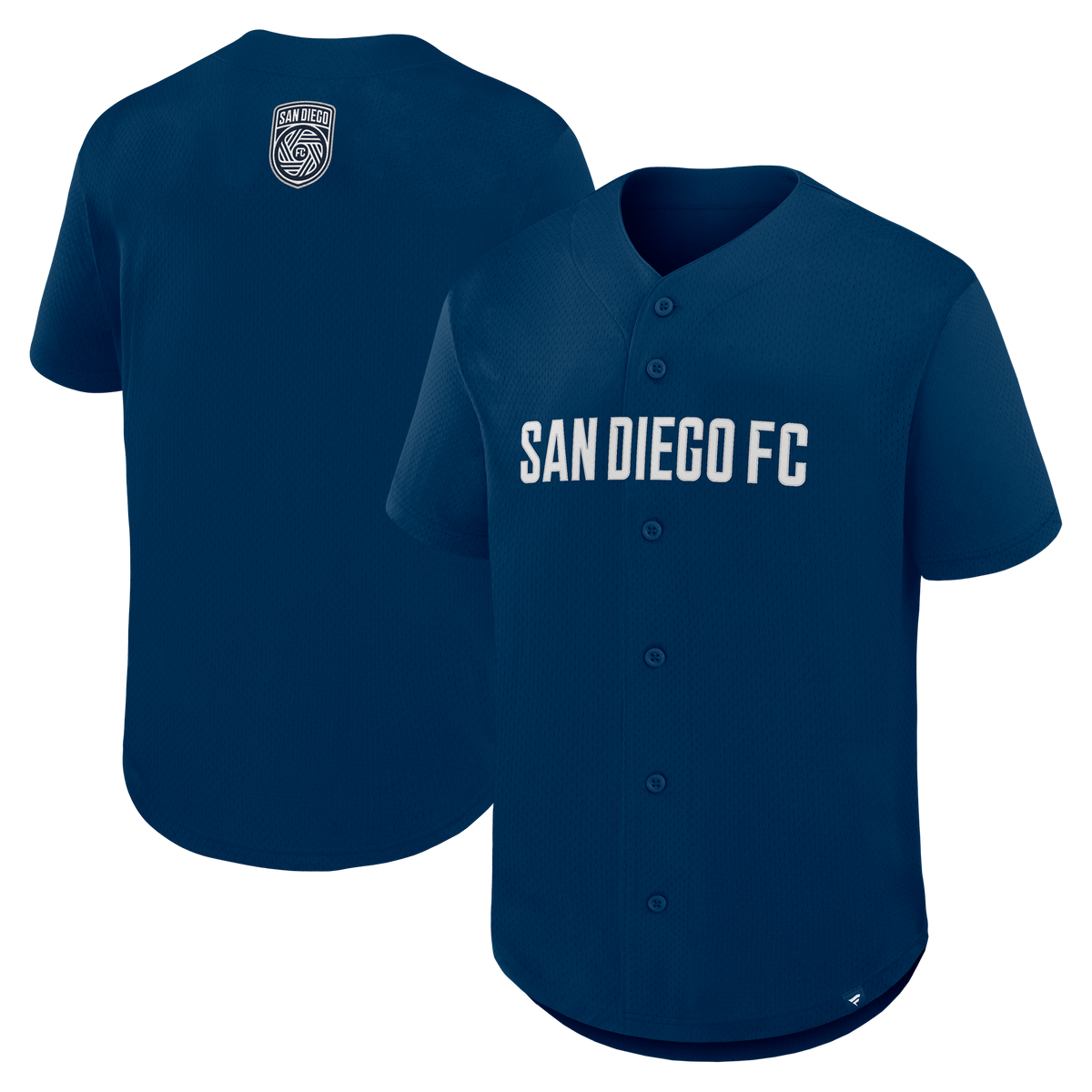 Men's San Diego FC Navy Maximum Intensity Button-Up Jersey