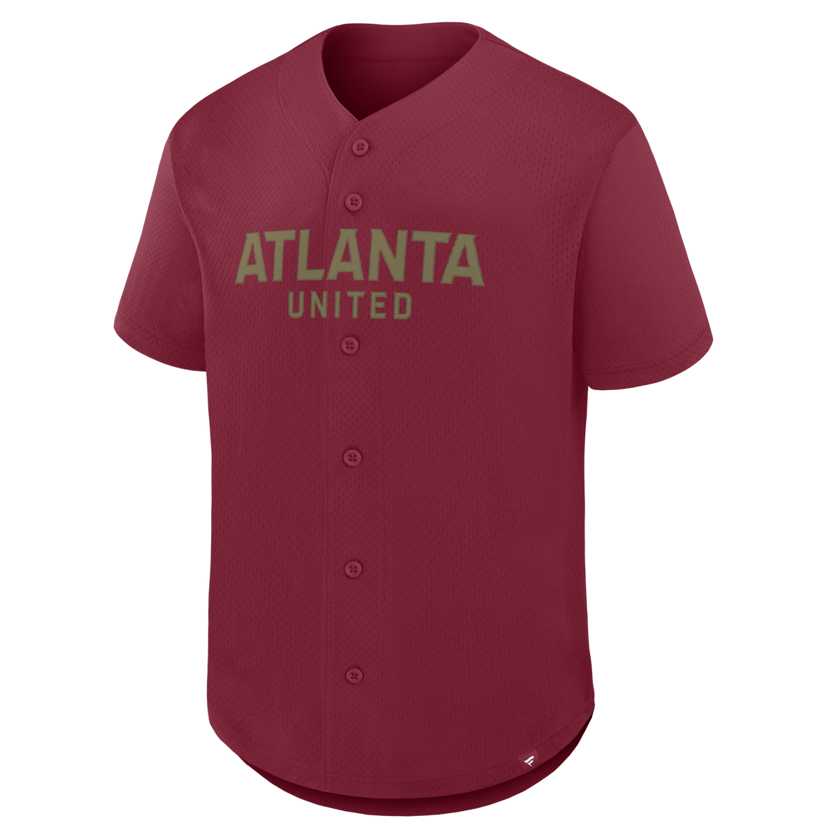 Men's Atlanta United FC Red Maximum Intensity Button-Up Jersey
