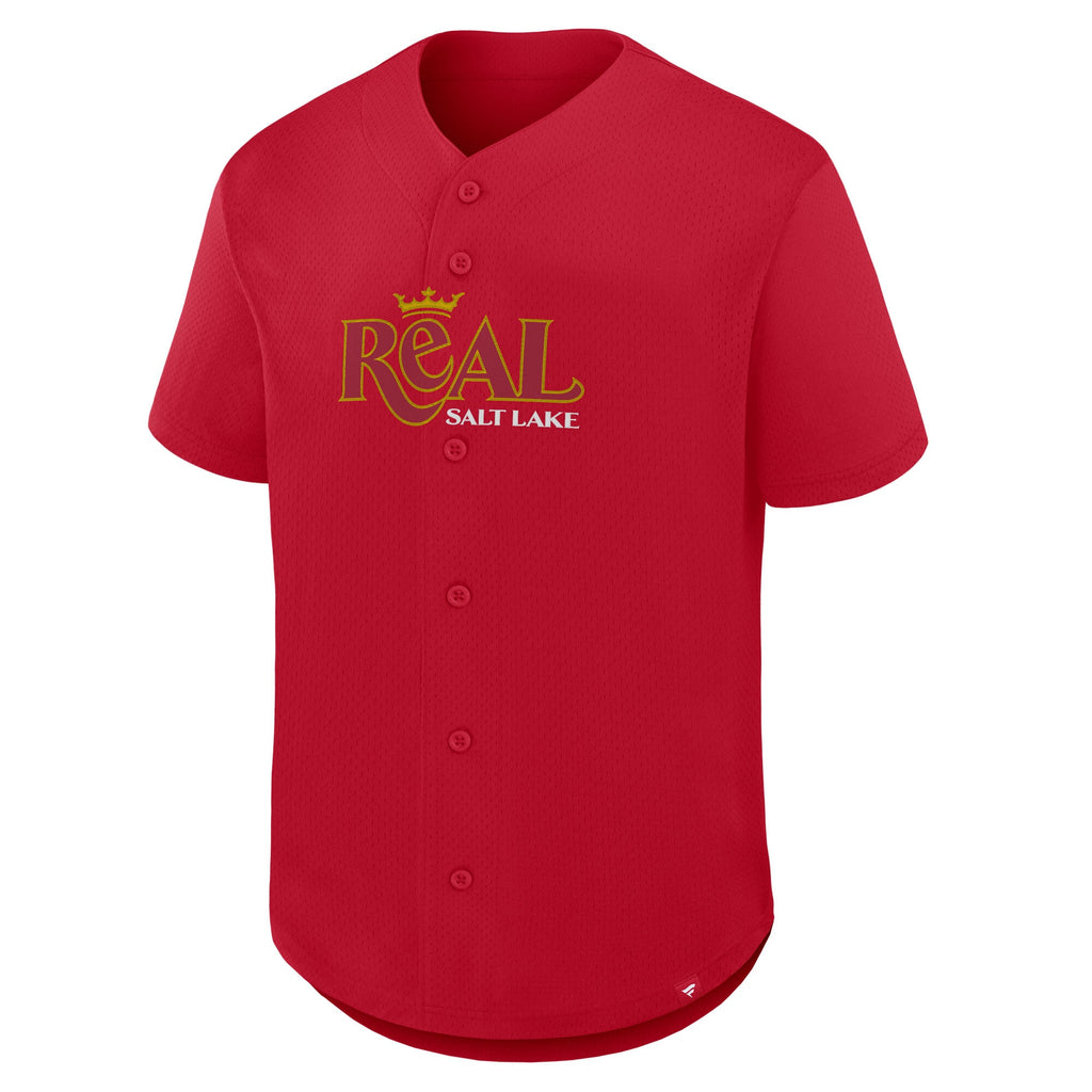 Men's Real Salt Lake Red Maximum Intensity Button-Up Jersey