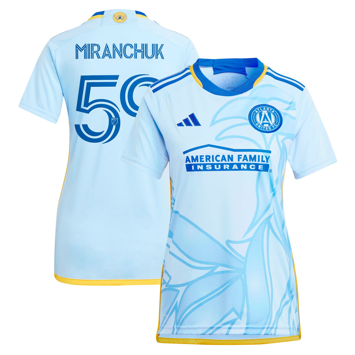 Women's Atlanta United FC Aleksei Miranchuk Light Blue 2024 The Resurgens Kit Replica Player Jersey