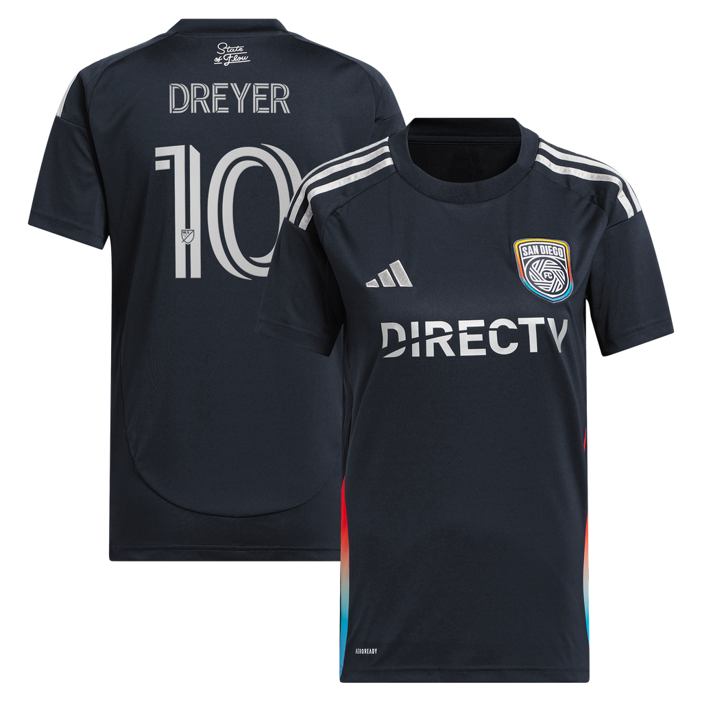 Women's San Diego FC Anders Dreyer Navy 2025 State of Flow Replica Jersey