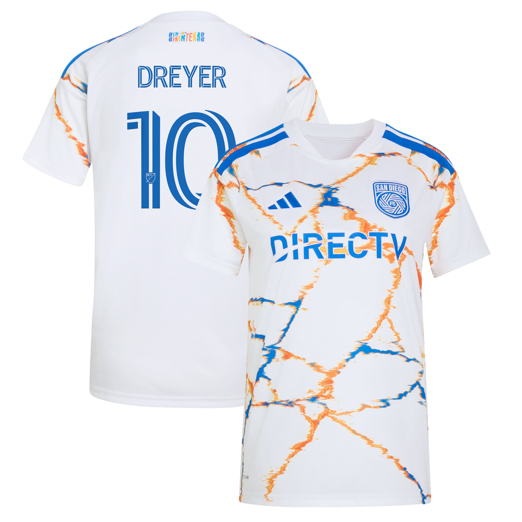Women's San Diego FC Anders Dreyer White 2026 Celebration of Unprecedented Unity Kit Replica Jersey