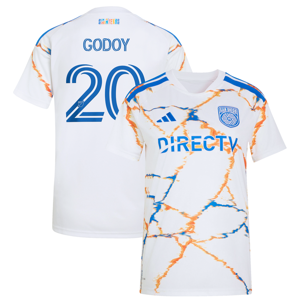 Women's San Diego FC Anibal Godoy White 2026 Celebration of Unprecedented Unity Kit Replica Jersey