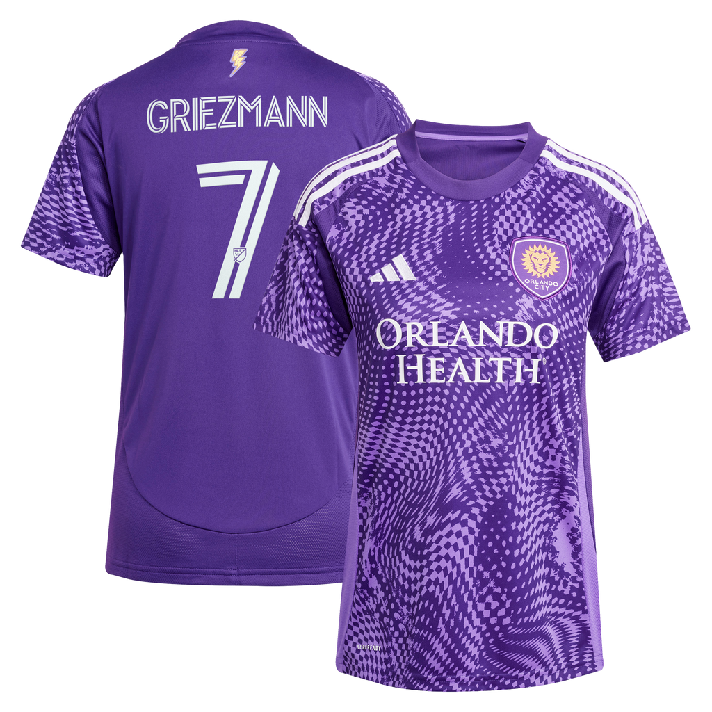 Women's Orlando City SC Antoine Griezmann Purple 2025 Perfect Storm Replica Jersey