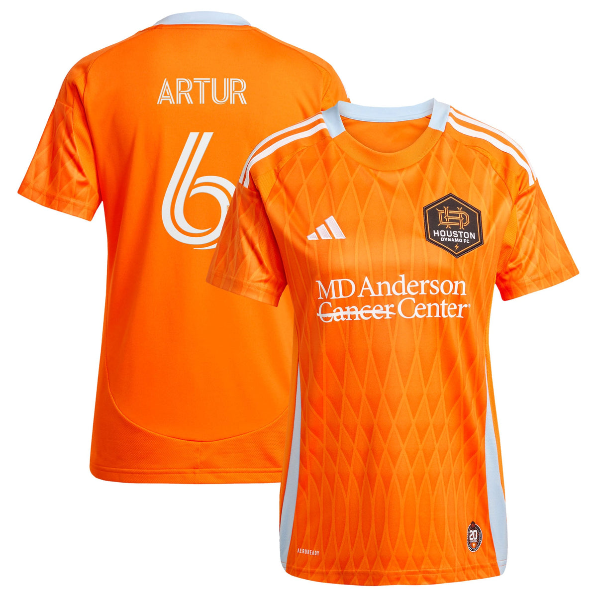 Women's Houston Dynamo FC Artur Orange 2025 Season 20 Replica Player Jersey