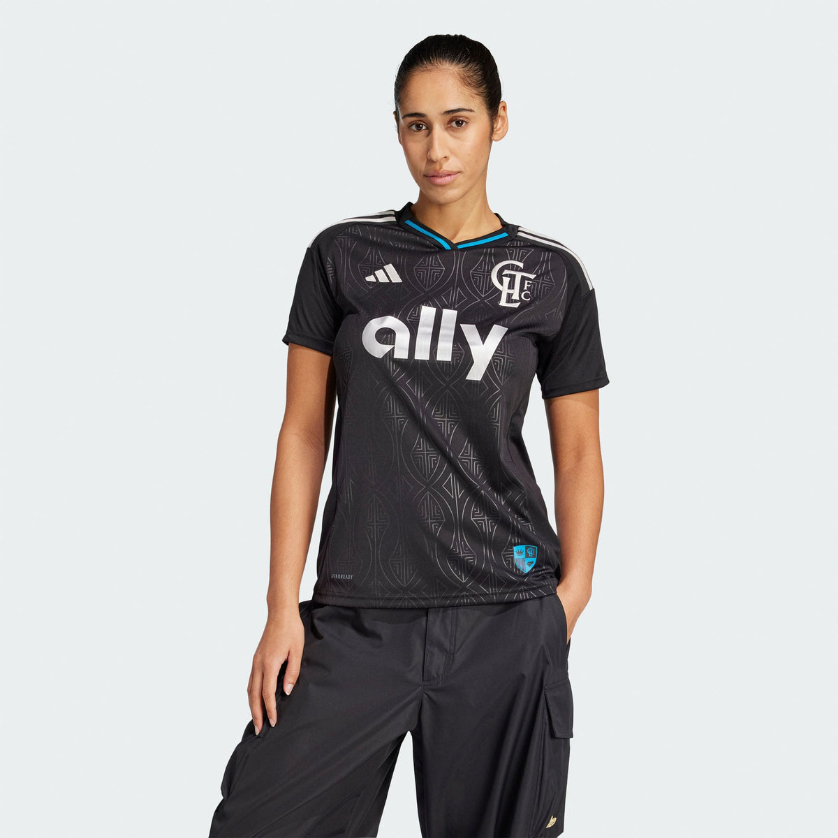 Women's Charlotte FC Black 2025 Fortress Kit Replica Jersey